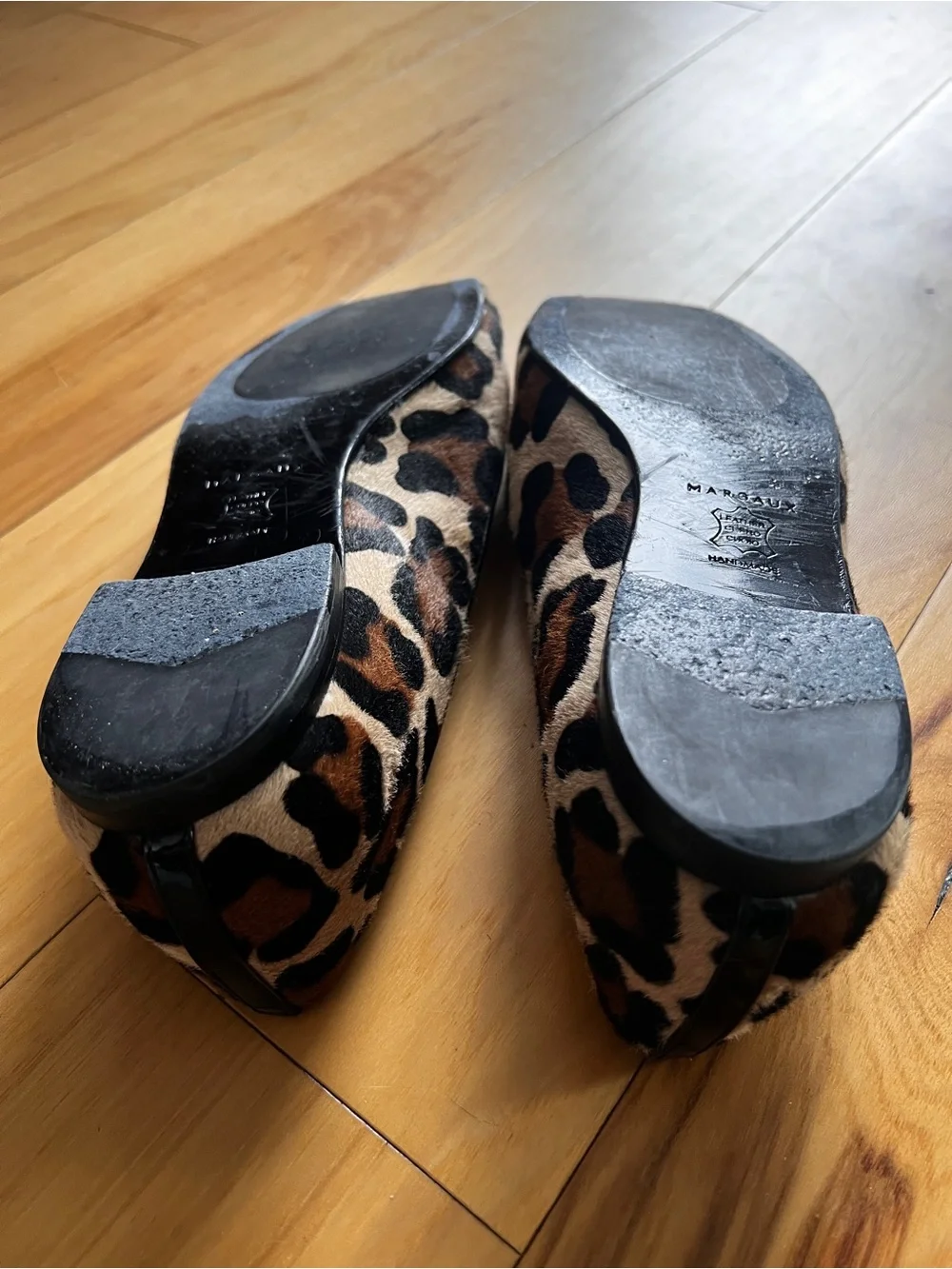 Margaux Leopard Print Loafers in Tan and Black